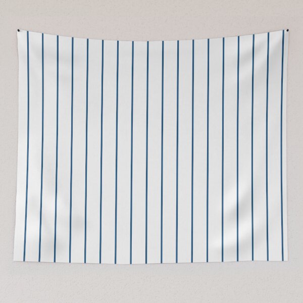 Item preview, Classic blue pinstripes pattern on white, minimal design, summer marine beach house pattern designed and sold by UDDesign.