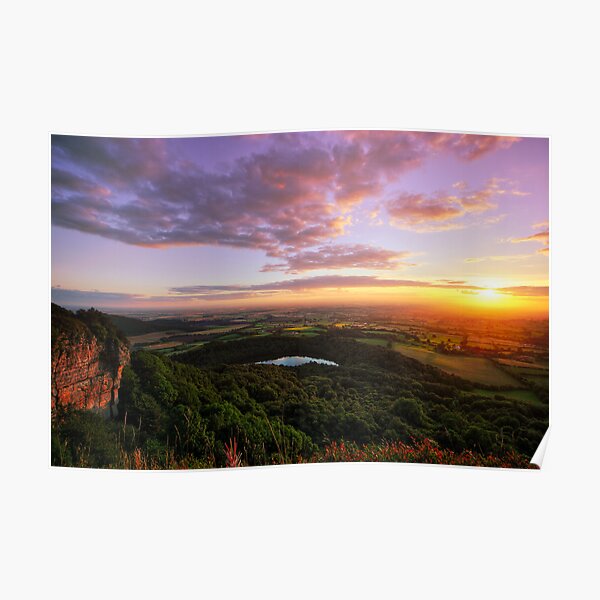 Sutton Bank sunset Poster