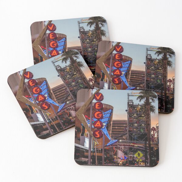 Item preview, Vegas  & Martini Glass signs, Fremont East District, Las Vegas, Nevada, USA designed and sold by Vicki Walsh.