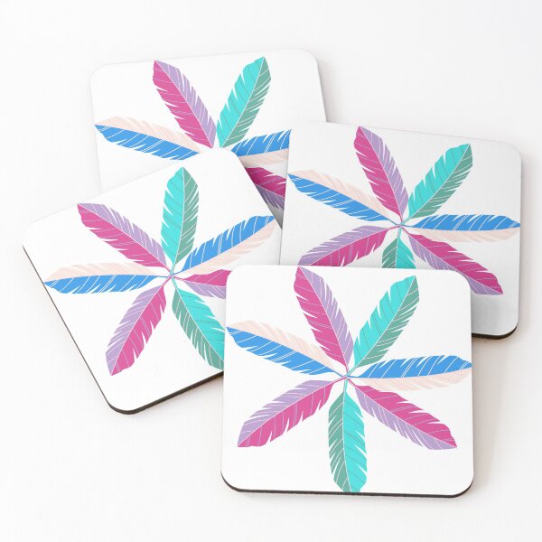 Item preview, Pastel Star Feather Flower designed and sold by SunsetApple.