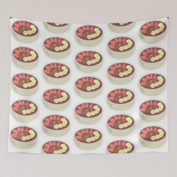 Item preview, acai smoothie bowl - strawberry and banana designed and sold by shop-rosie.