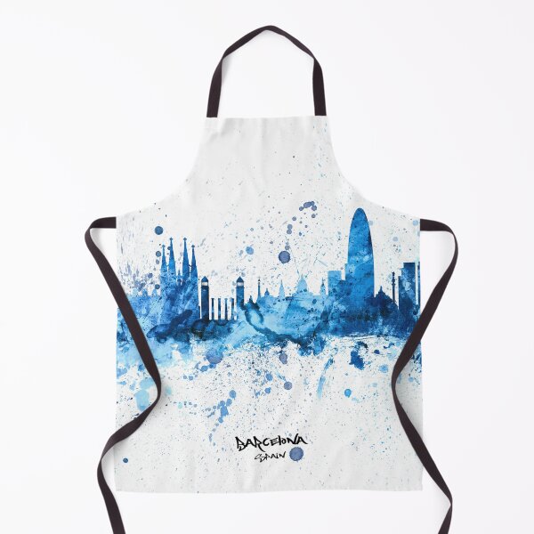 Item preview, Barcelona Spain Skyline designed and sold by ArtPrints.