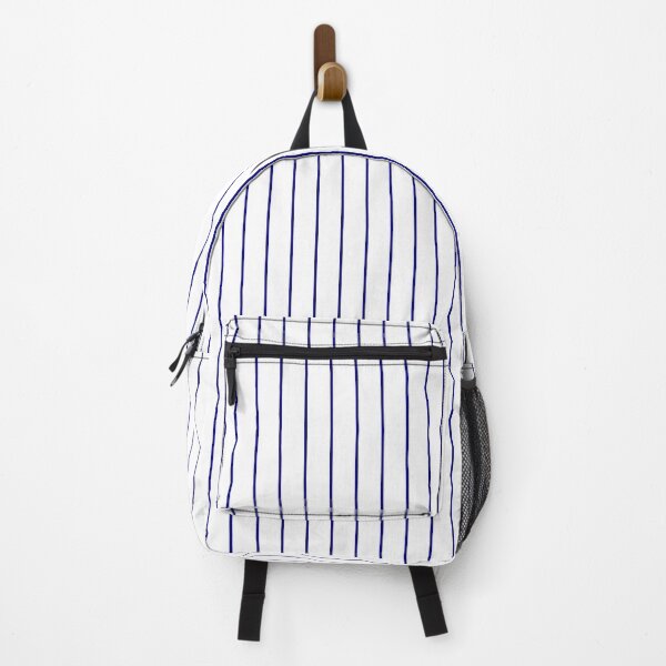 Item preview, Navy blue pinstripes pattern on white, minimal design, summer marine beach house pattern designed and sold by UDDesign.