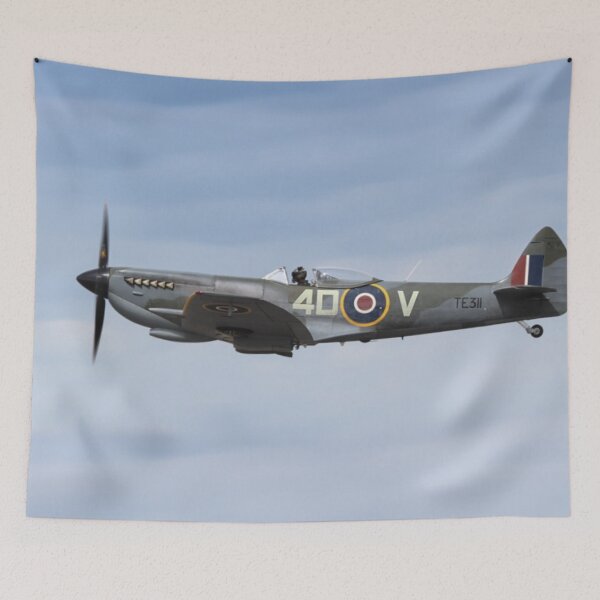 Item preview, Spitfire in flight - TE311 designed and sold by carlyhodges.