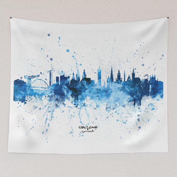 Artikelvorschau, Glasgow Scotland Skyline entworfen und verkauft von ArtPrints.