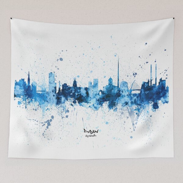 Artikelvorschau, Skyline von Dublin, Irland entworfen und verkauft von ArtPrints.