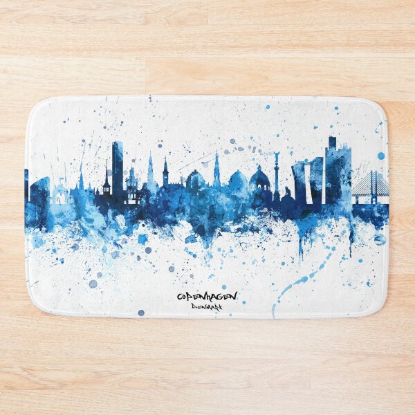 Item preview, Copenhagen Denmark Skyline designed and sold by ArtPrints.
