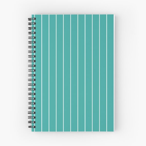 Item preview, White thin pinstripes pattern on turquoise, minimal design, summer marine beach house pattern designed and sold by UDDesign.