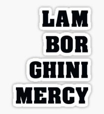 Mercy Black Text Sticker