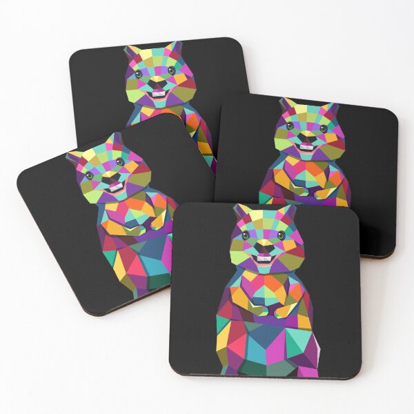 Item preview, Quokka Marsupial Australia smiles geometrically designed and sold by mMx-Design.