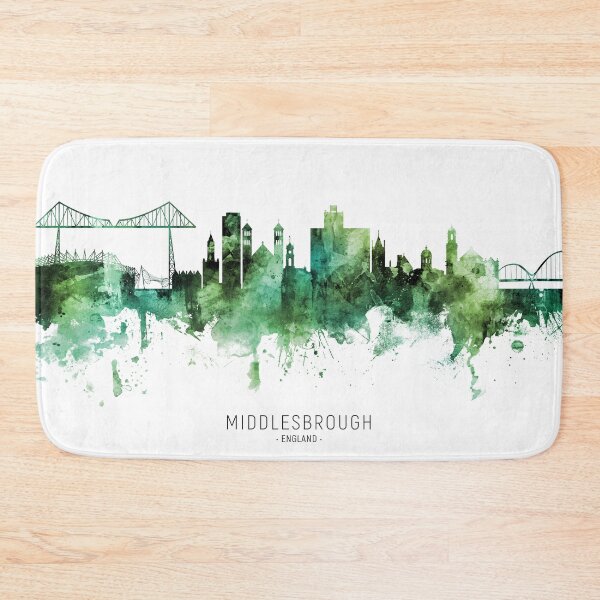 Item preview, Middlesbrough England Skyline designed and sold by ArtPrints.