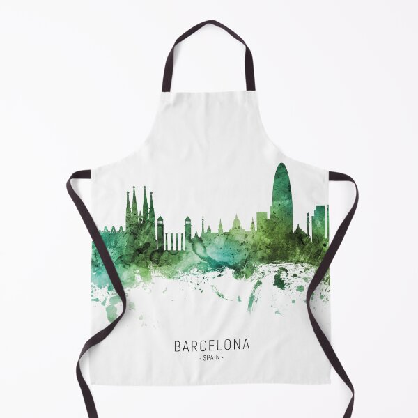 Item preview, Barcelona Spain Skyline designed and sold by ArtPrints.