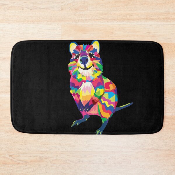 Item preview, Quokka Marsupial Australia smiles geometrically rainbow designed and sold by mMx-Design.