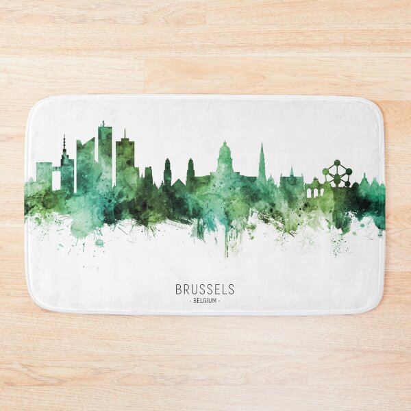 Item preview, Brussels Belgium Skyline designed and sold by ArtPrints.