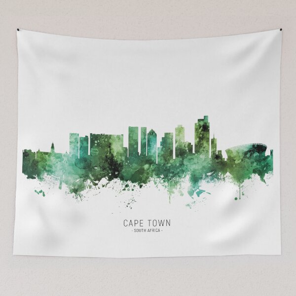 Item preview, Cape Town South Africa Skyline designed and sold by ArtPrints.