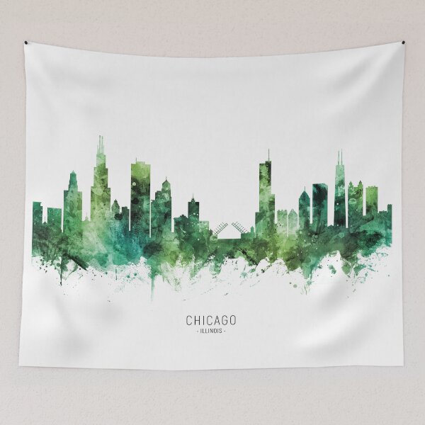 Item preview, Chicago Illinois Skyline designed and sold by ArtPrints.