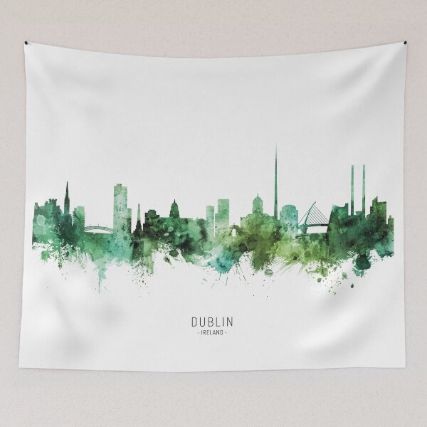 Aperçu de l'œuvre Dublin Ireland Skyline créée et vendue par ArtPrints.