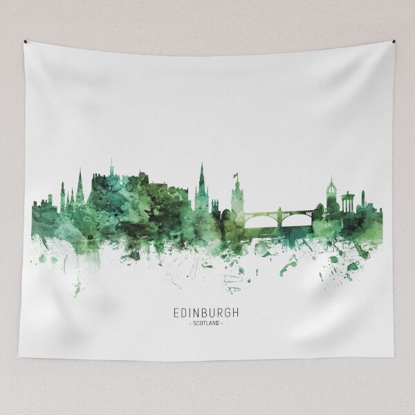 Item preview, Edinburgh Scotland Skyline designed and sold by ArtPrints.