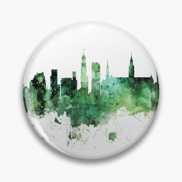 Artikelvorschau, Hamburg Germany Skyline entworfen und verkauft von ArtPrints.