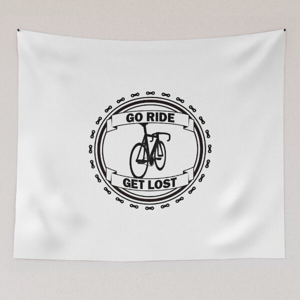 Item preview, Go Ride Get Lost Bicycle Chain Logo Black designed and sold by RabeDesigns.