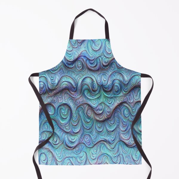 Item preview, Frozen sea liquid lines and waves #DeepDream designed and sold by blackhalt.