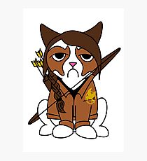 Grumpy Katniss Photographic Print