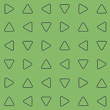 Artwork thumbnail, Green Triangle Pattern by ImpalaMoon