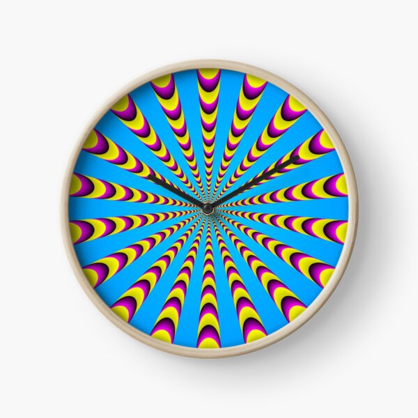 Optical iLLusion - Abstract Art, Clock