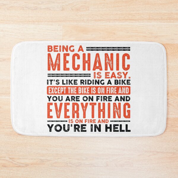 Item preview, Being a Mechanic Is Easy Shirt Everything On Fire designed and sold by Orange Pieces.