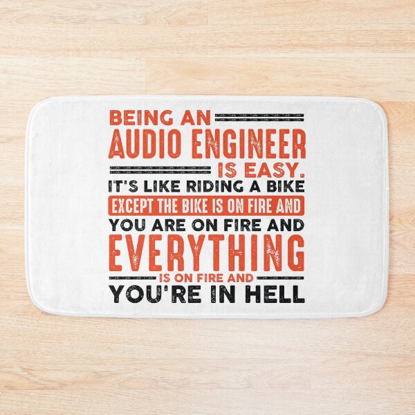 Item preview, Being an Audio Engineer Is Easy Shirt Everything On Fire designed and sold by Orange Pieces.