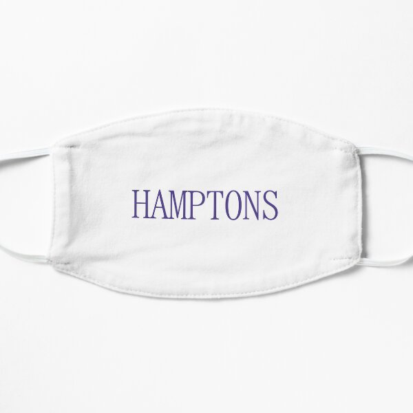 navy hamptons Flat Mask