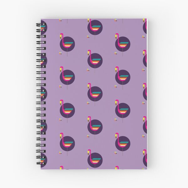 Item preview, Geometric Flamingo illustration grain style designed and sold by dinsorsidum.