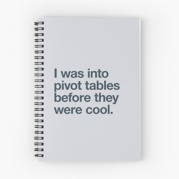 Item preview, I was into pivot tables before they were cool designed and sold by w1ckerman.