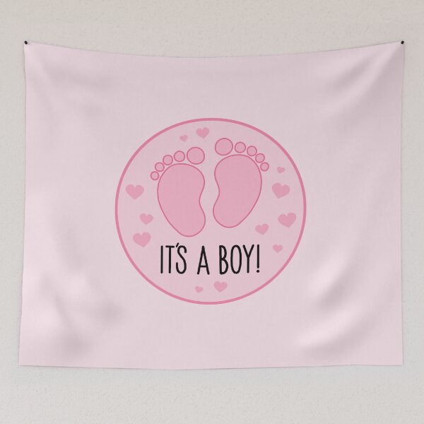 Item preview, It's A Boy Pink designed and sold by PeppaThePenguin.