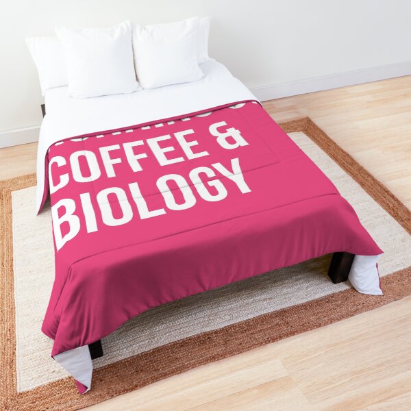 Running on Coffee and Biology for Women Comforter