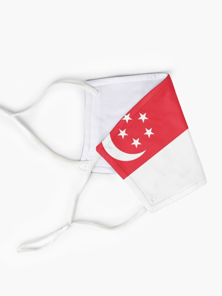 Alternate view of Singapore Flag Face Mask Mask