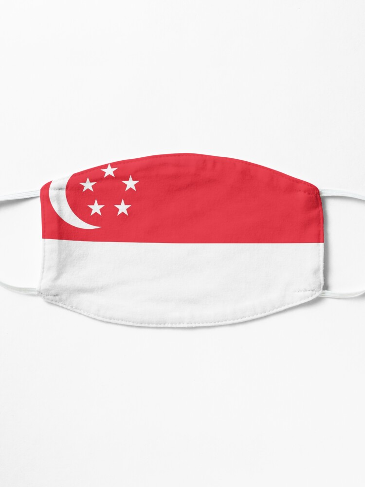 Alternate view of Singapore Flag Face Mask Mask