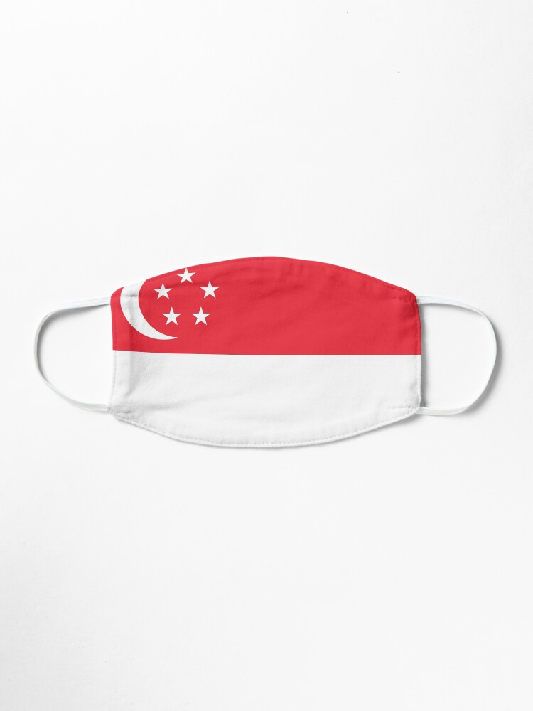 Alternate view of Singapore Flag Face Mask Mask