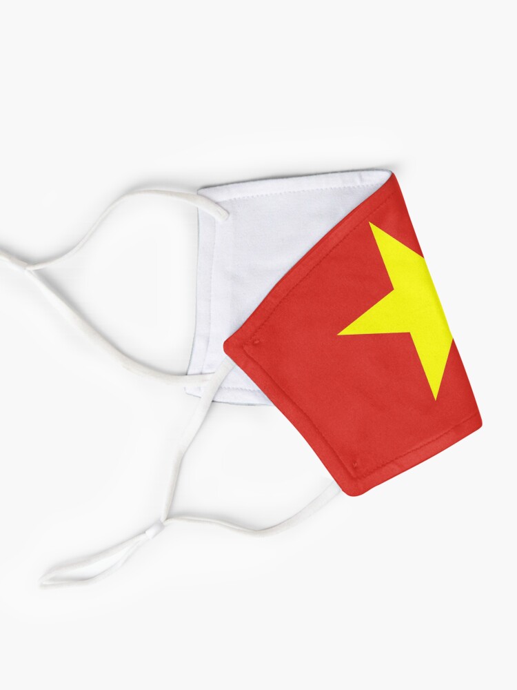 Alternate view of Vietnam Flag Face Mask Mask