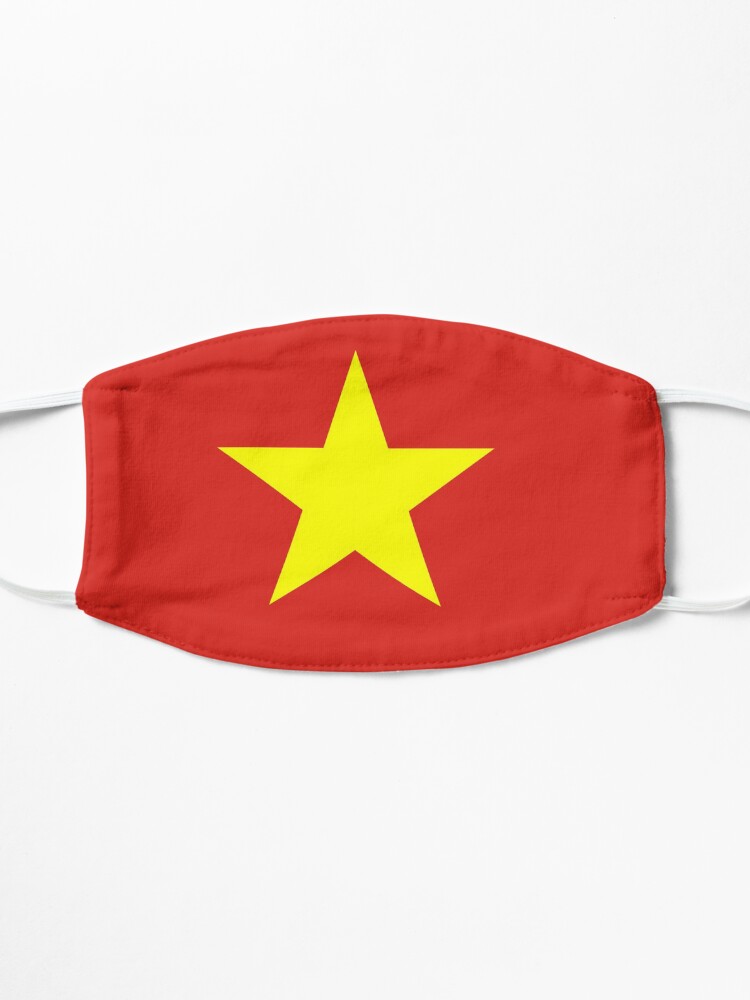 Alternate view of Vietnam Flag Face Mask Mask