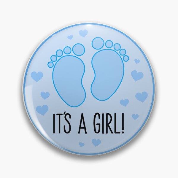 Item preview, It's A Girl Blue designed and sold by PeppaThePenguin.