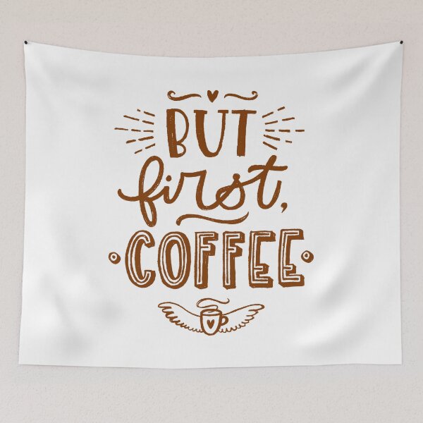 Item preview, First,Let’s Have Coffee designed and sold by So Witcasm ?.