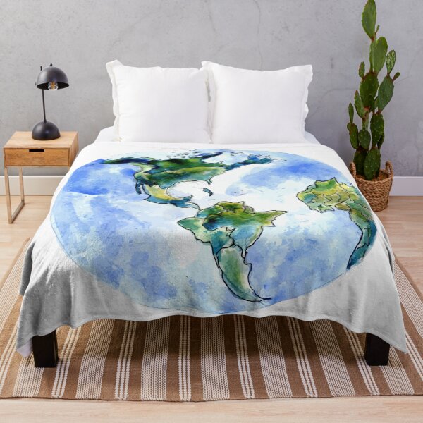 Item preview, Hand Drawn Earth Planet designed and sold by AnnArtshock.