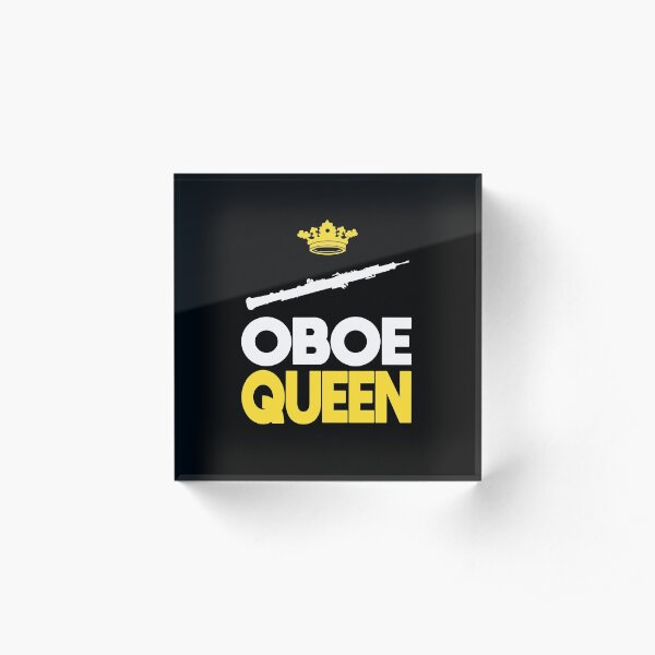 Oboist Oboe Player Queen Music Musician Gift Acrylic Block