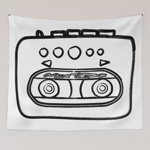 Item preview, Cassette Player Mixtape Design designed and sold by onjcdesign.