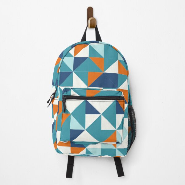 Item preview, Teal and Orange Geometric Design designed and sold by AtarangiDesigns.