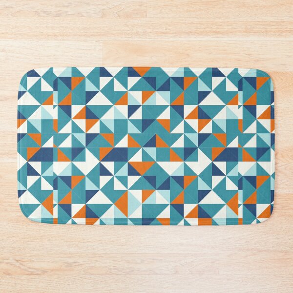 Item preview, Teal and Orange Geometric Design designed and sold by AtarangiDesigns.