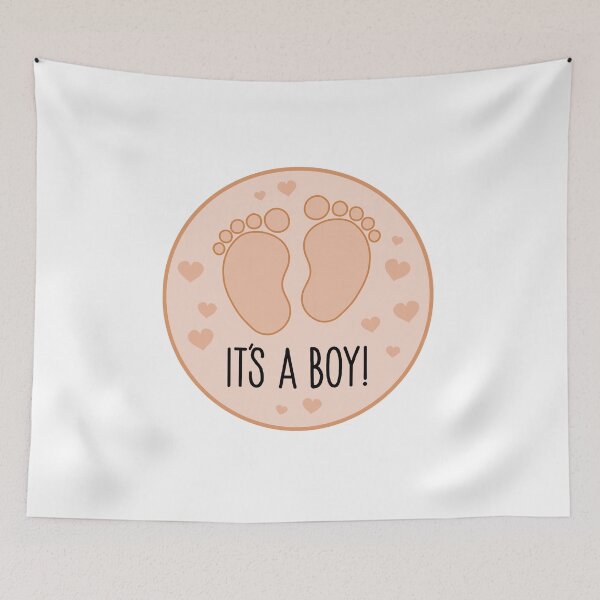 Item preview, It's A Boy Beige Orange Neutral designed and sold by PeppaThePenguin.