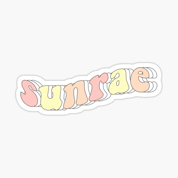 Sunrae Sticker By Elizastreet Redbubble