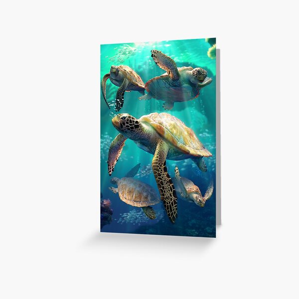 Sea Turtles Greeting Card